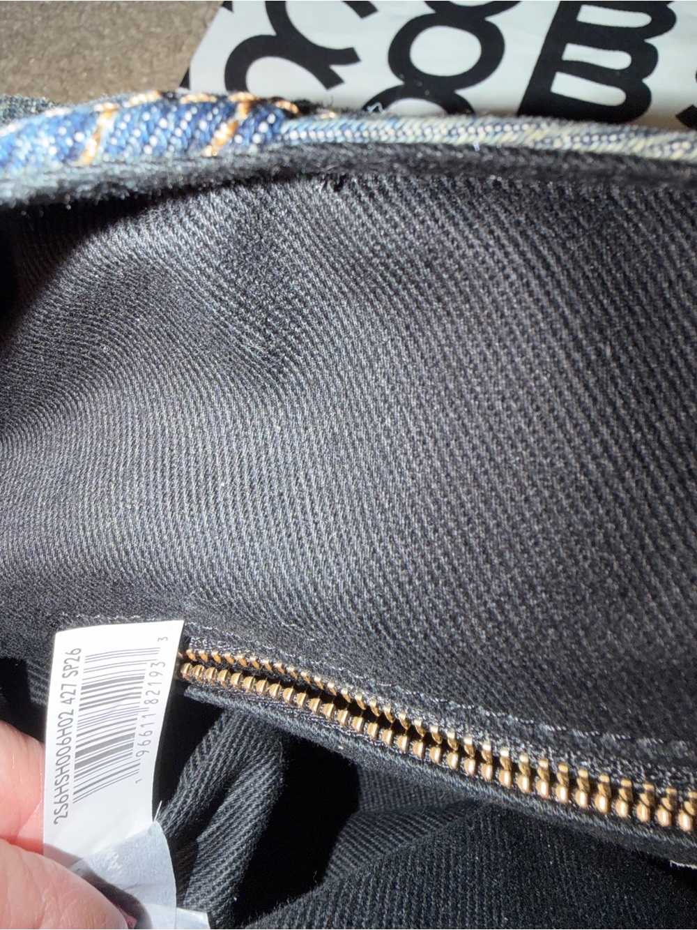 Marc Jacobs Denim Sack Bag with Tan Suede Accents - Picture 8 of 13